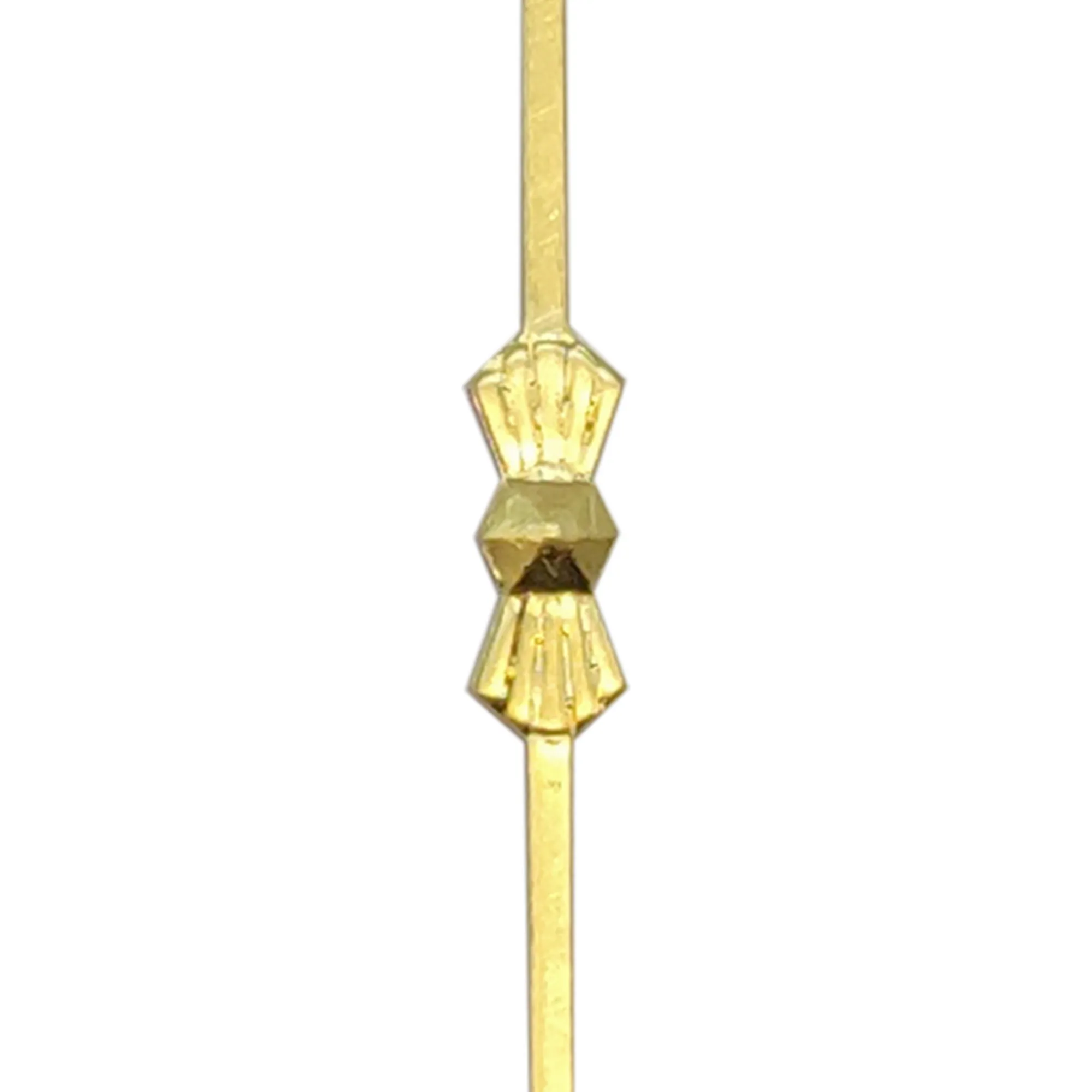 Bow Tie Straight Link Gold Finish 33mm C90022  Diyas Crystal Link